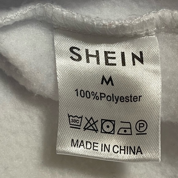 SHEIN 🌲CHRISTMAS🌲TREE FARM WHITE CREW NECK SWEATSHIRT SZ MED EUC - Picture 9 of 11